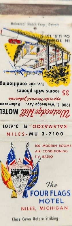 Four Flags Hotel - Matchbook (newer photo)